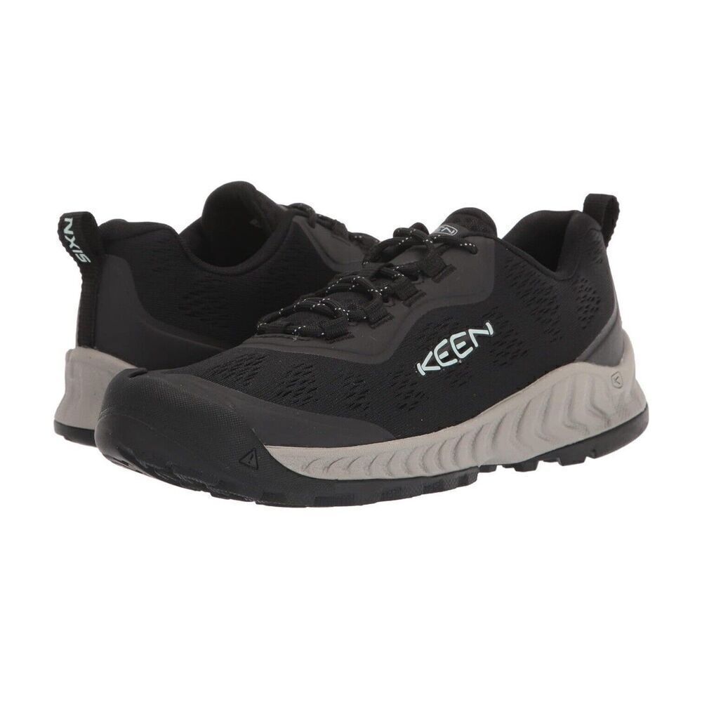 Keen NXIS Speed Hiking Shoes Women 6 W Black Low Top‎ Lightweight Mesh sneakers